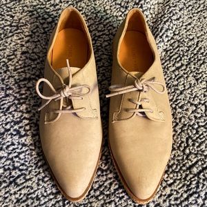 Silence + Noise pointy toed Oxford loafers